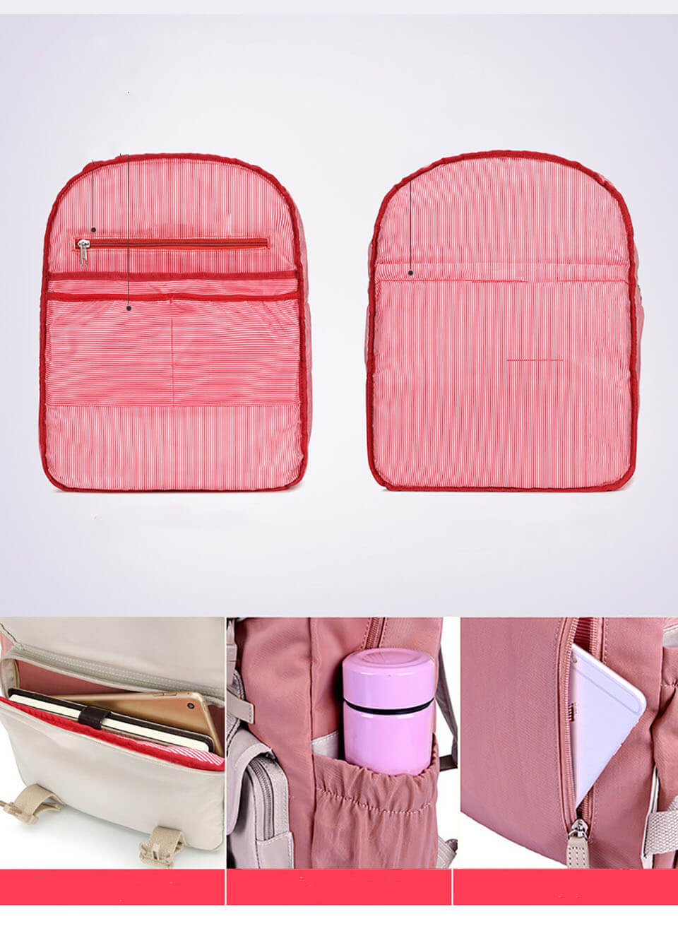 Unisex model carrying lightweight 20-35L travel backpack, showcasing its everyday carry & versatile use.