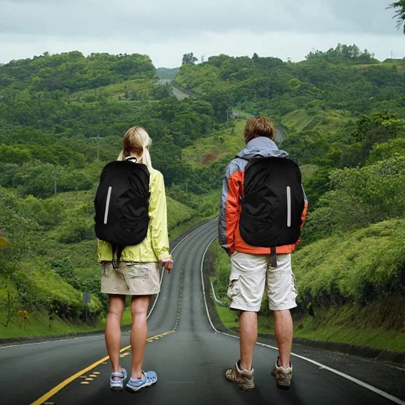 Unisex lightweight waterproof backpack rain cover protects your bag from rain & dirt during outdoor activities.