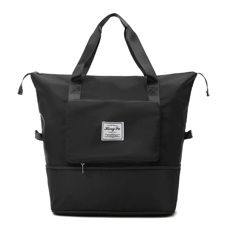 Unisex lightweight waterproof weekender travel bag, perfect for short trips & gym. Expandable duffel luggage with organizer.