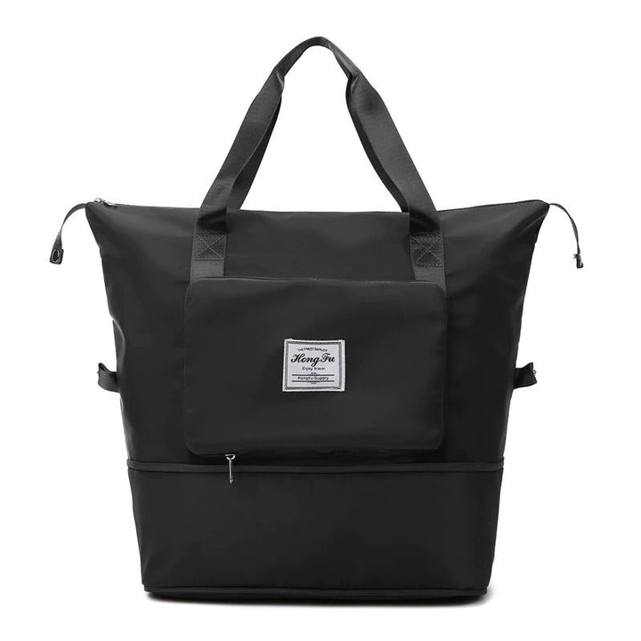 Unisex lightweight waterproof weekender travel bag, perfect for short trips & gym. Expandable duffel luggage with organizer.