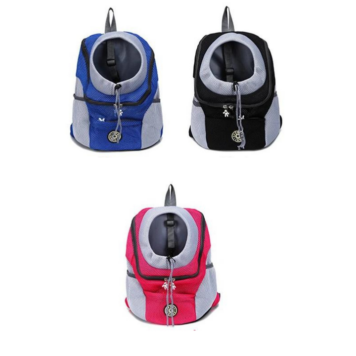 Portable dog travel backpack, perfect for outdoor adventures & hiking, keeping your furry friend secure & close.
