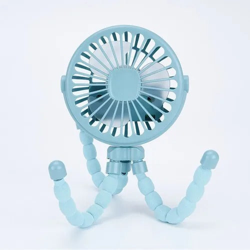 Unisex portable clip-on rechargeable fan providing personal cooling on-the-go for any outdoor essential.