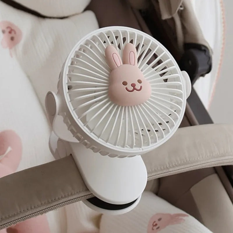 Lightweight travel fan, clip-on design, and rechargeable for convenient personal cooling anywhere.