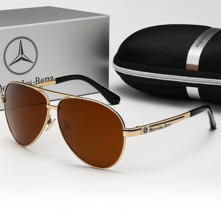 Stylish luxury unisex sunglasses with polarized anti-glare lenses, perfect driving and outdoor travel accessories.