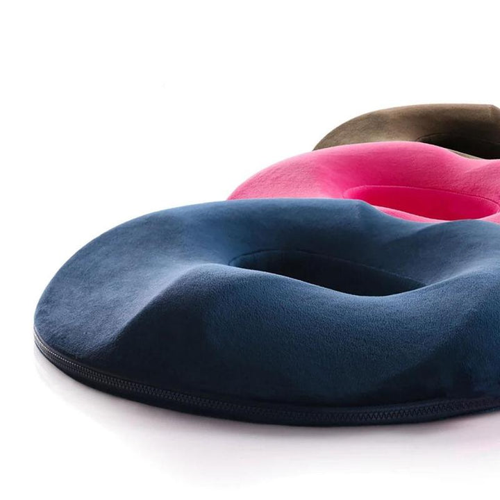 Unisex pressure relief coccyx & hemorrhoid seat cushion, memory foam for tailbone pain relief.