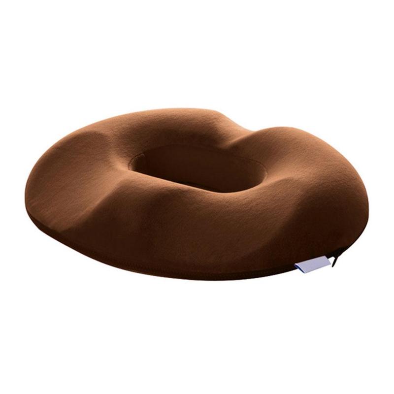 Posture correcting pressure relief cushion for coccyx & hemorrhoid pain. Memory foam for comfort.