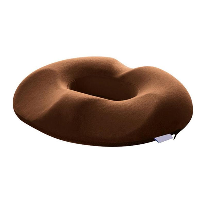 Posture correcting pressure relief cushion for coccyx & hemorrhoid pain. Memory foam for comfort.