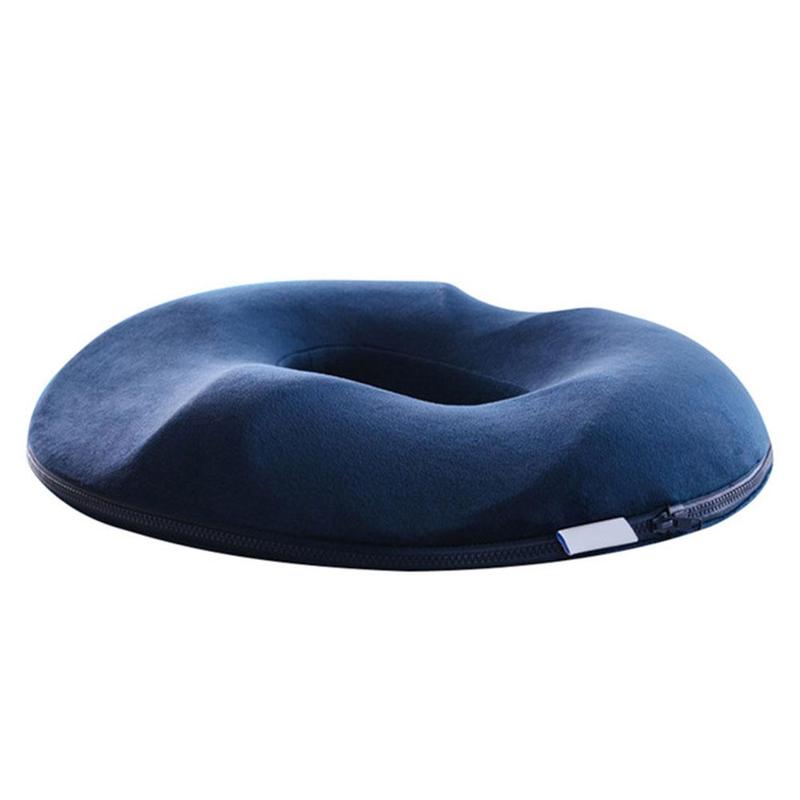 Memory foam hemorrhoid & coccyx cushion for pressure relief, tailbone support, and comfortable sitting.