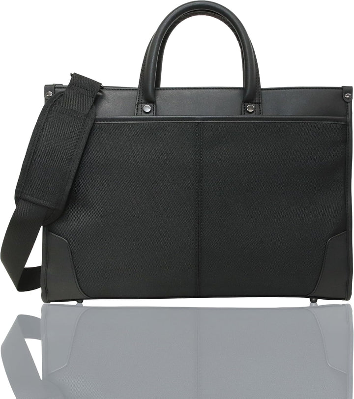 Unisex professional 2-way business briefcase. Versatile work, laptop & messenger bag with organized storage.
