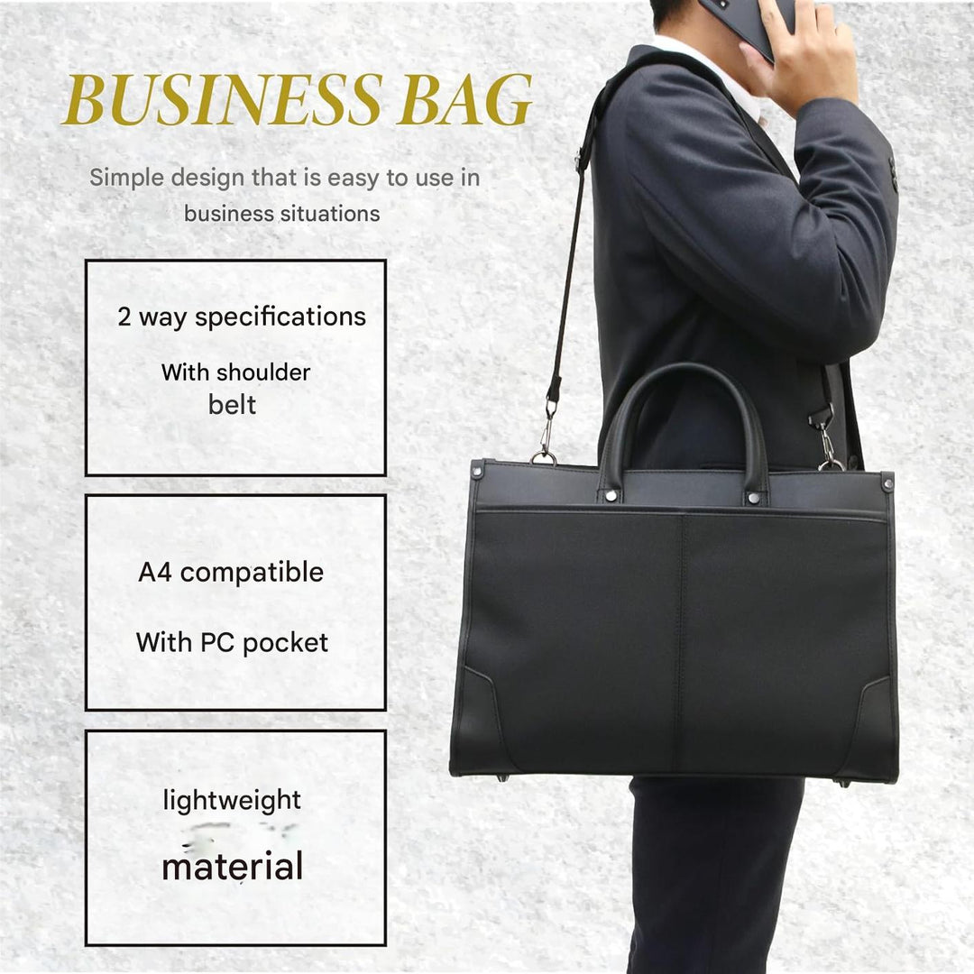 Stylish 2-way professional business brief. Converts from laptop bag to messenger for men & women, travel-ready.