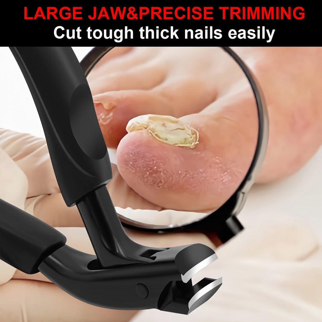 Professional toenail clipper, strong & sharp, for thick & ingrown nails. Essential foot care tool.