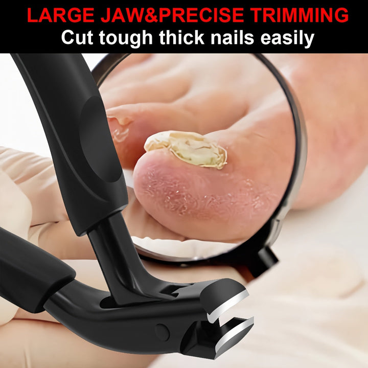 Professional toenail clipper, strong & sharp, for thick & ingrown nails. Essential foot care tool.