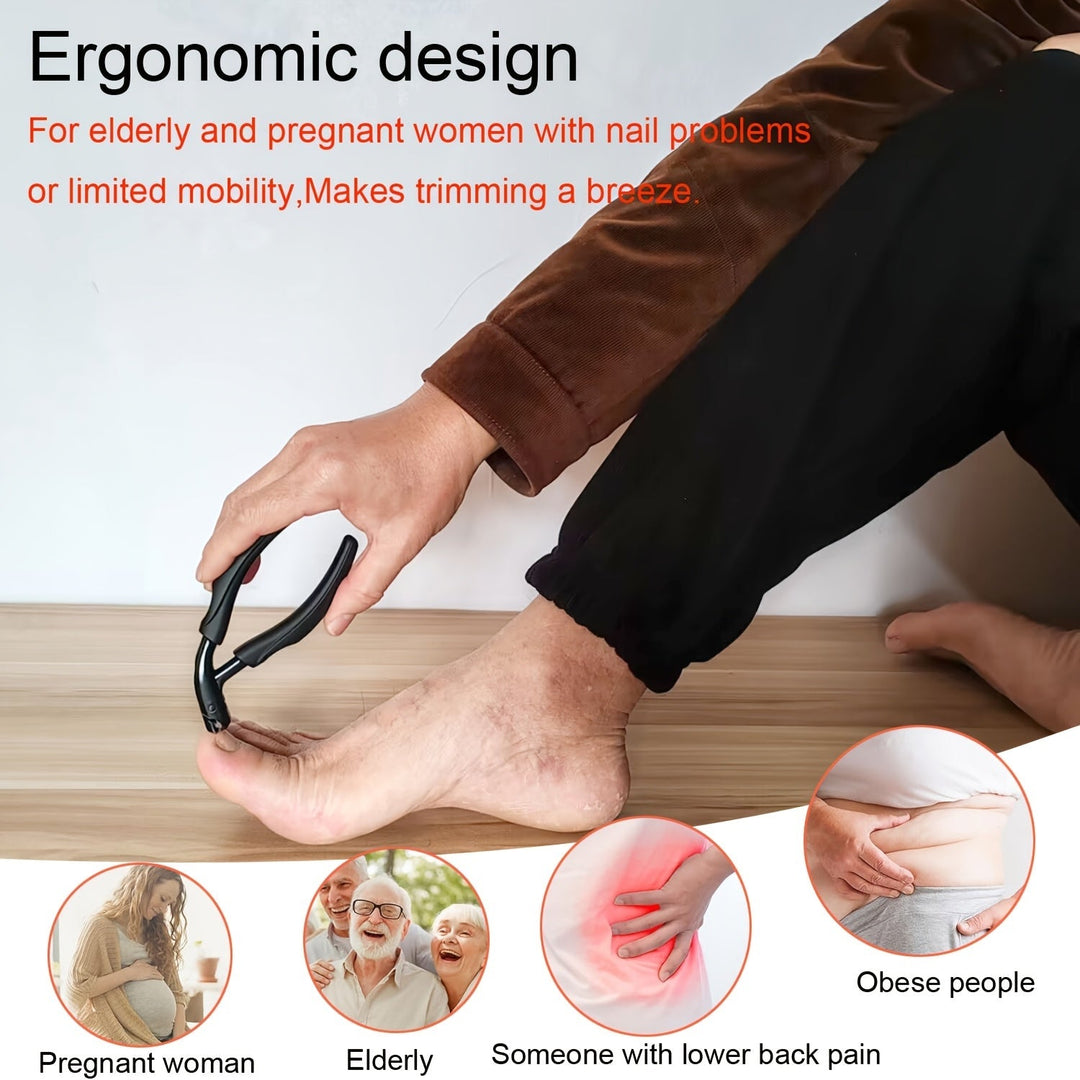 Sharp unisex toenail clipper, professional pedicure tool for thick & ingrown nails. Nail care.