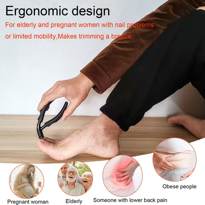 Sharp unisex toenail clipper, professional pedicure tool for thick & ingrown nails. Nail care.