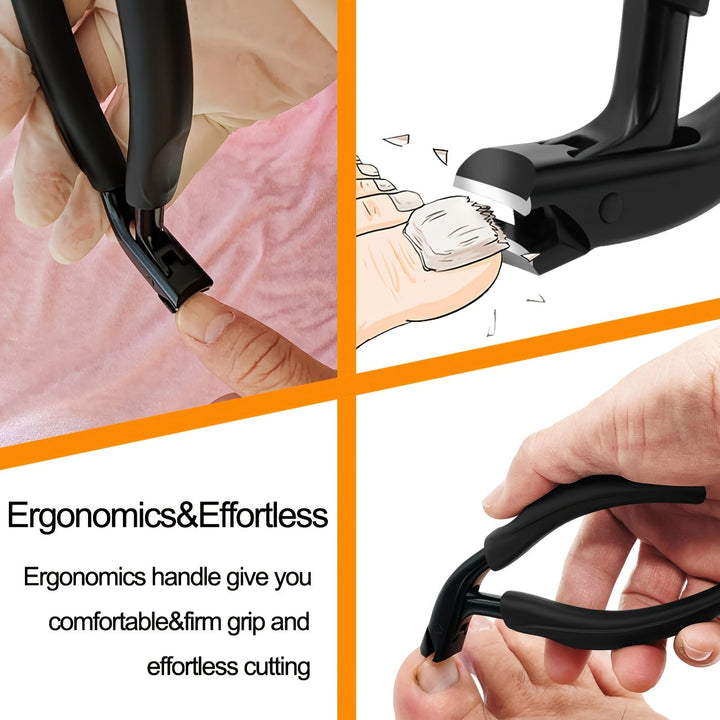 Unisex pedicure tool: toenail clipper for thick, ingrown nails. Ergonomic & effective nail care.