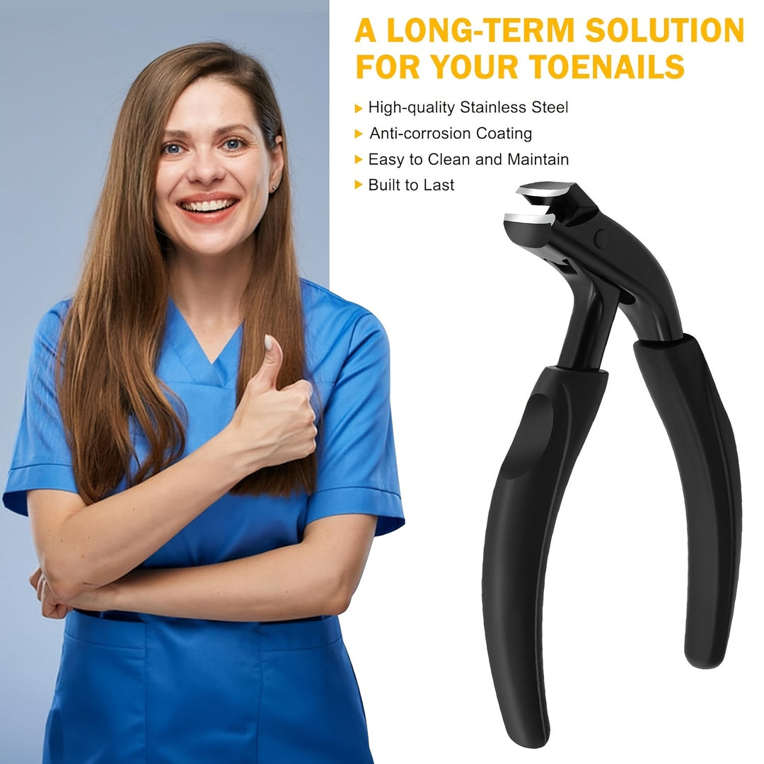 Heavy-duty toenail clipper for thick nails & ingrown nails. Professional senior foot care.