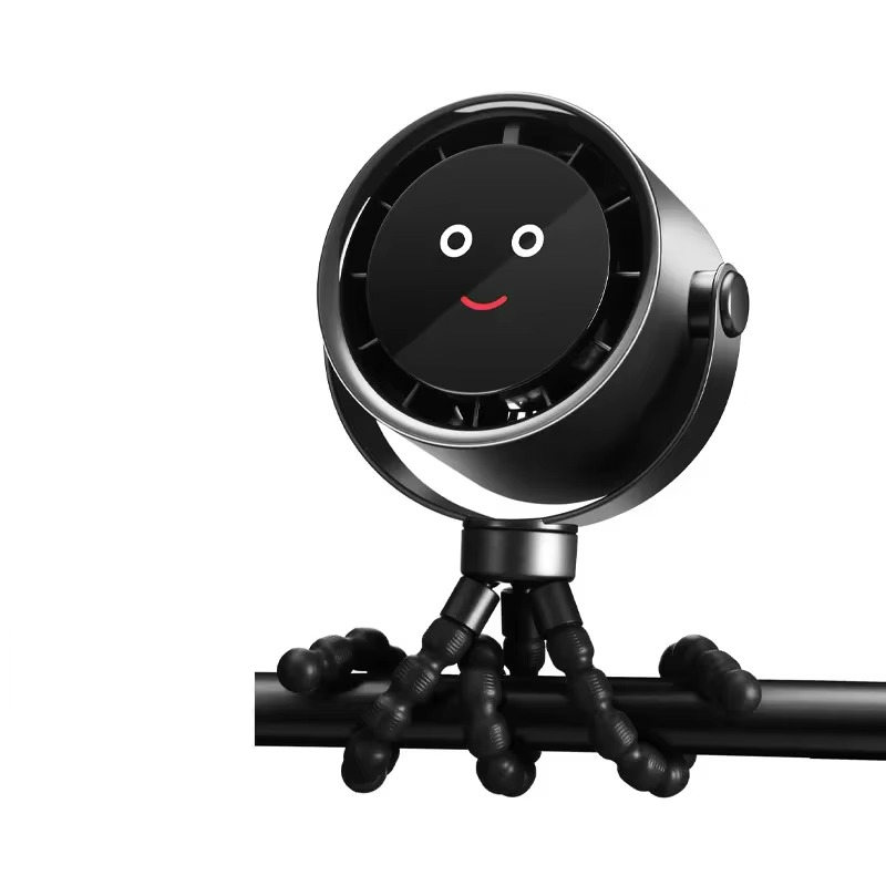 Compact and lightweight portable fan with LED display, perfect for on-the-go cooling.