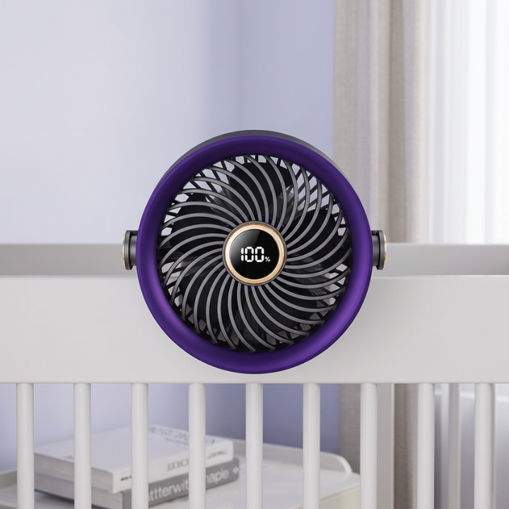 Stay cool with this portable USB-C fan, featuring an LED display and multi-speed settings.