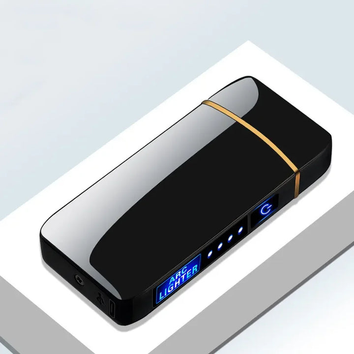 Unisex rechargeable USB plasma lighter, windproof electronic ignition for candles.