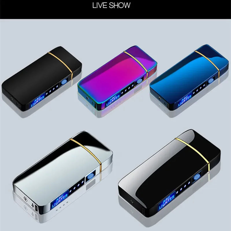 Modern electronic USB lighter, rechargeable plasma ignition, perfect for gadgets.