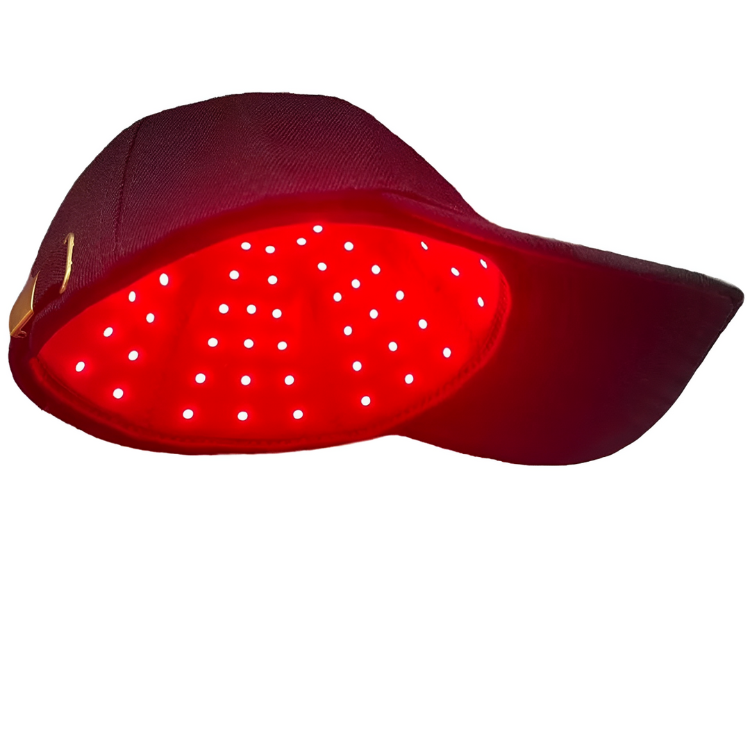 "Unisex red light infrared laser cap for hair growth, featuring advanced LED and laser technology for dense, healthy hair."