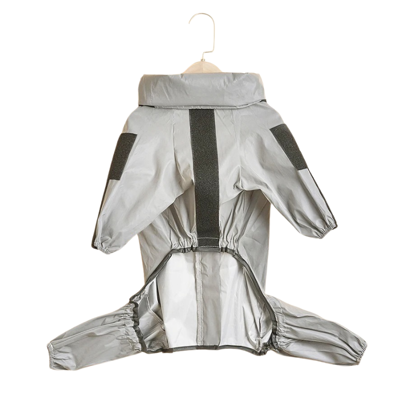 Durable outdoor dog jacket: unisex reflective & stormproof for large dogs on winter & rain walks. Waterproof pet apparel.