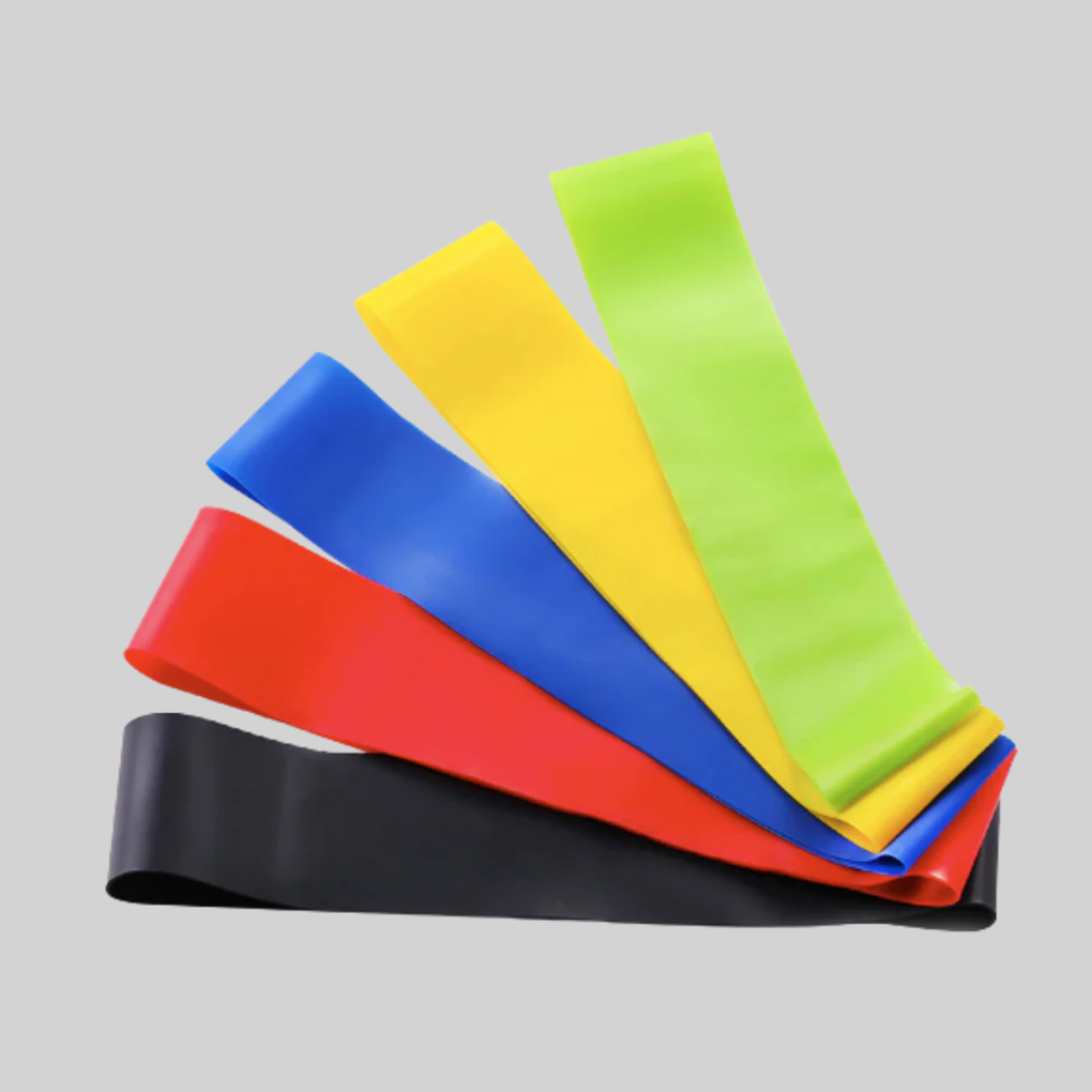 Unisex resistance band set for full-body fitness training. Perfect for strength, flexibility, and home workouts.