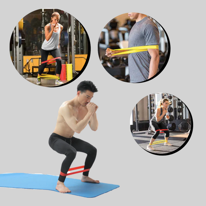Flexibility resistance bands for yoga, pilates & stretching. Enhance your workout, improve range of motion & mobility.