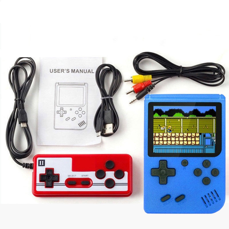 Relive old-school gaming with this portable retro console. 400 classic video games for endless 8-bit fun.
