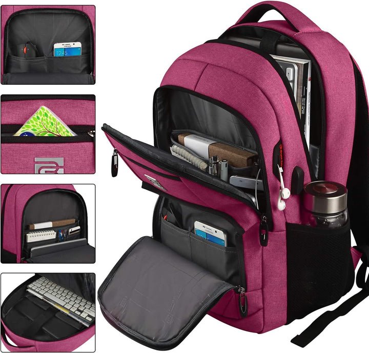 Multi-functional anti-theft school bag, a laptop backpack with easy USB access.