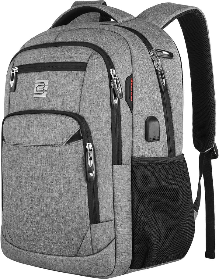 Tech-friendly anti-theft backpack, slim design, perfect for carrying electronics securely.