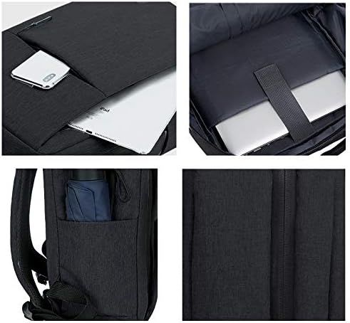 Sleek, slim design unisex laptop backpack with a waterproof exterior & convenient USB charging for urban life.