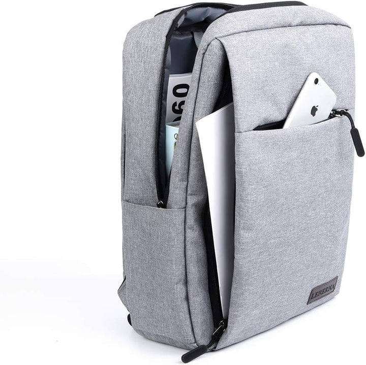 Versatile unisex backpack for daily use. Slim, waterproof, and features a USB charging port for convenience.
