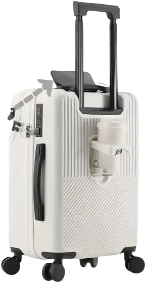 Unisex smart carry-on luggage with USB port, hardshell design, and secure TSA lock for travel.