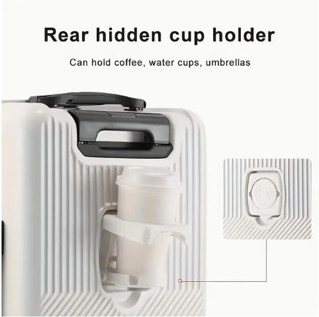 Compact smart carry-on luggage with integrated USB charging port, perfect for modern connected travel.