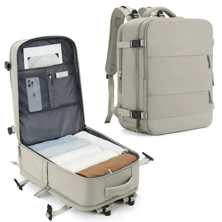 Pink unisex travel suitcase, spacious hand luggage & carry-on bag, ideal travel organizer for easy journeys.