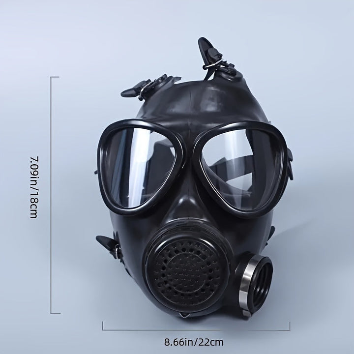 Ultimate protection tactical full-face respirator for chemical hazards & survival safety gear.