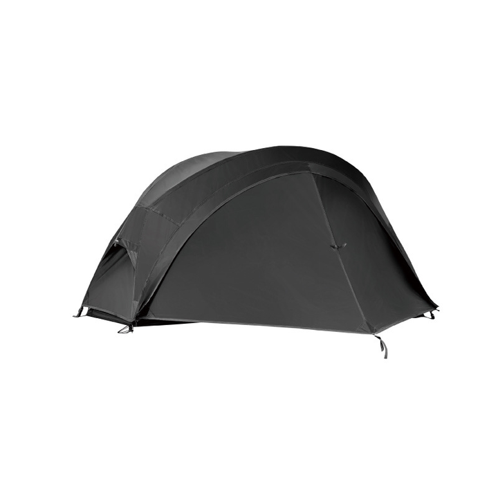 Enjoy bug-free nights in this ultralight solo bivy tent with rainfly, perfect for hiking.