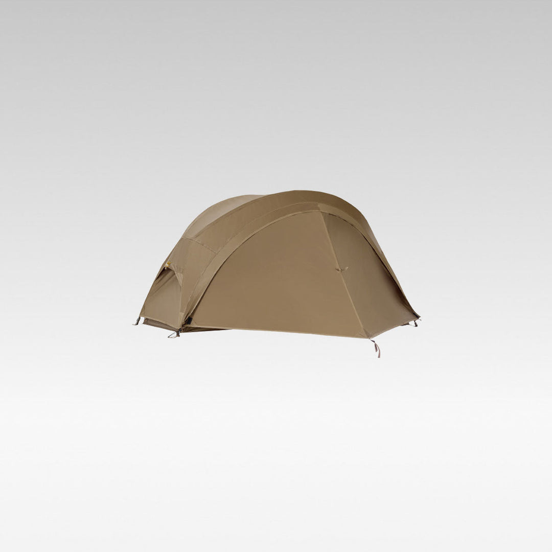 Portable single person bivy tent for hiking, featuring a waterproof rainfly & bug-free design.