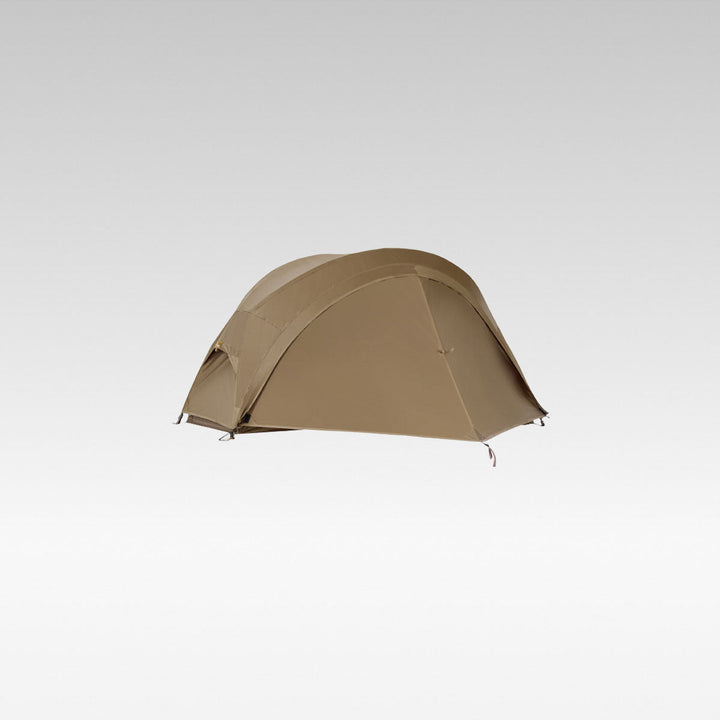 Portable single person bivy tent for hiking, featuring a waterproof rainfly & bug-free design.