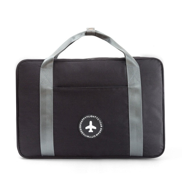 Universal carry-on bag with suitcase attachment, a hands-free luggage accessory for travel.