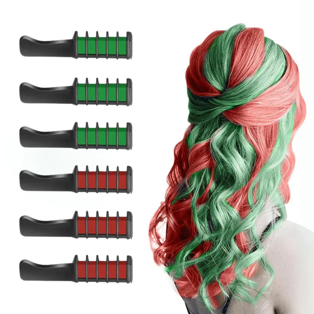 Unisex vibrant temporary hair chalk sticks in bold, blendable colors for safe, washable application on various hair types.