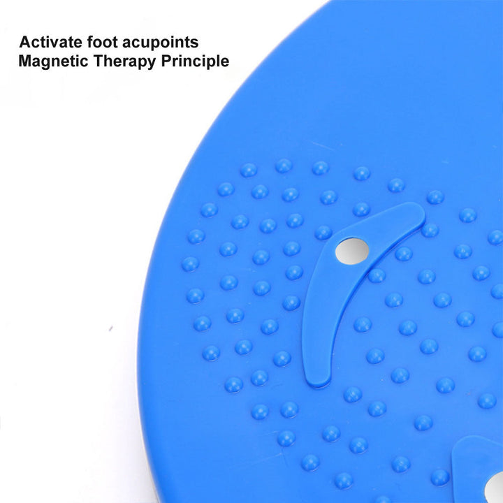 "Unisex waist twisting disc with magnetic massage points for core workouts, available in vibrant colors, supports 100KG."