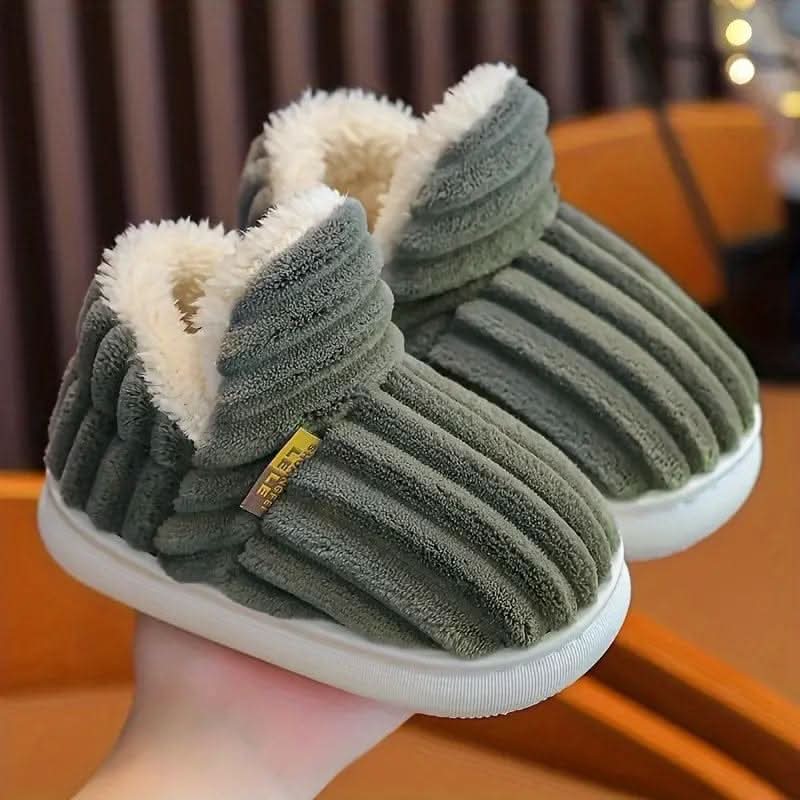 Indoor thermal slippers, cushioned & warm for ultimate home comfort.