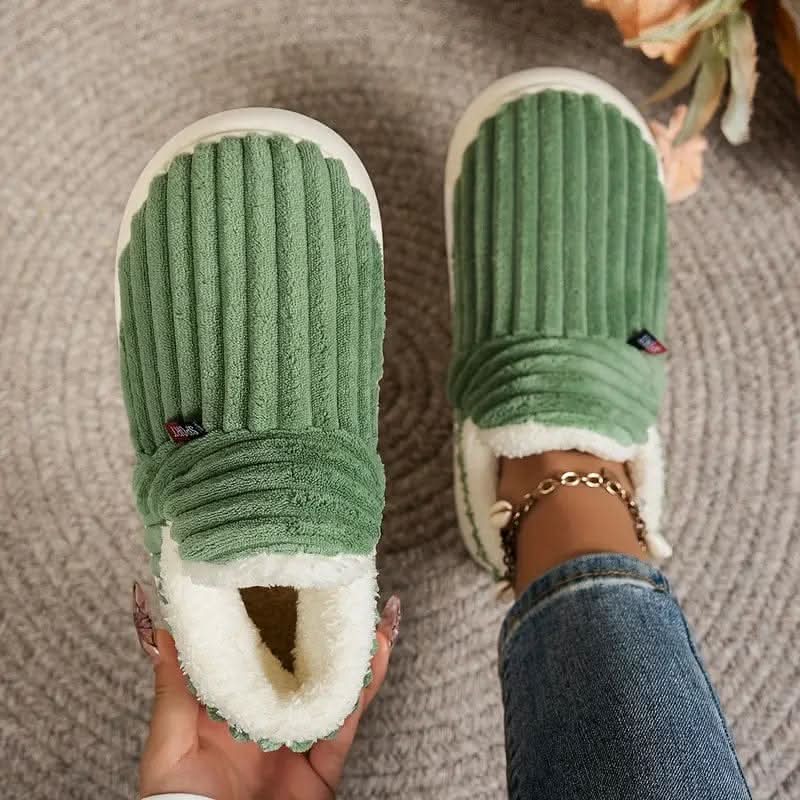 Cozy thermal house shoes, perfect for indoor comfort; soft, warm, and cushioned.