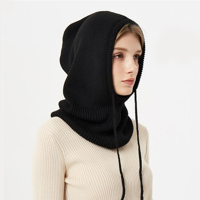Unisex warm thermal winter beanie hat. Cozy knit headwear perfect for cold weather outdoor activities.