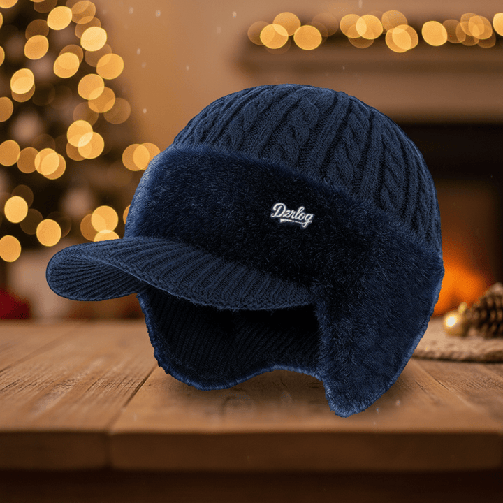 Stylish warm trapper hat, unisex design, perfect for snow and cold. Features comfortable ear flaps for winter.