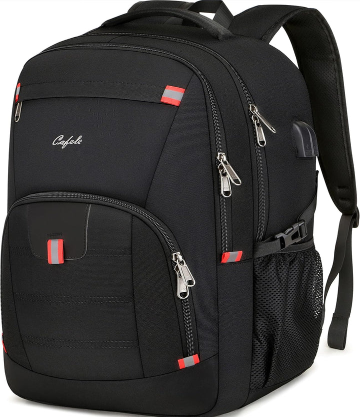 Versatile water-resistant daily backpack, anti-theft design, USB port, perfect for students & commuters.