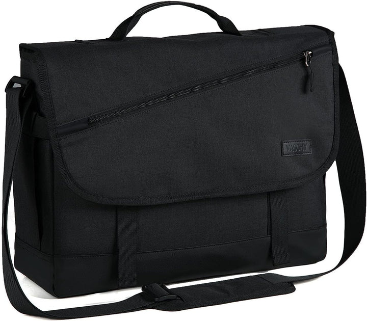 WorkMate Series unisex messenger bag, water-resistant for laptop & travel, with comfy adjustable strap.