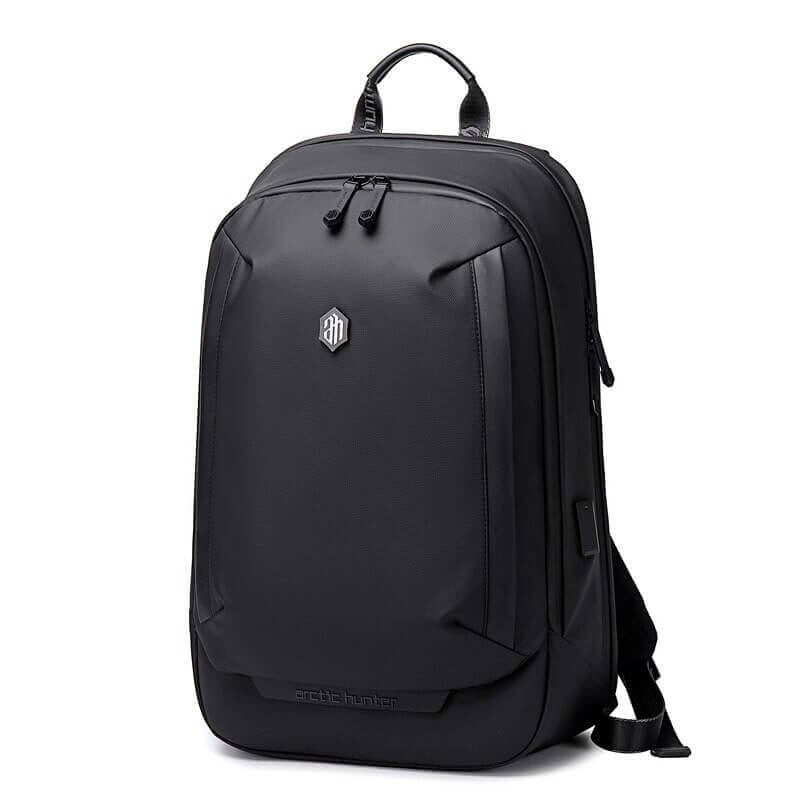 Unisex water-resistant multi-compartment travel backpack with laptop sleeve, ideal for organized packing.